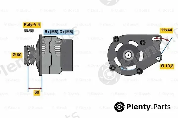 Bosch 0986039471 — Alternator