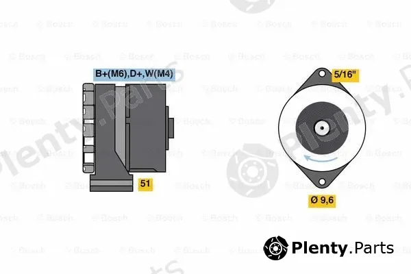 Bosch 9120080197 — Alternator