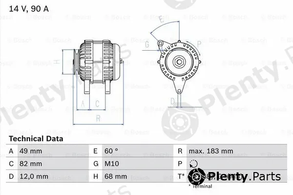 Bosch 0986041970 — Alternator