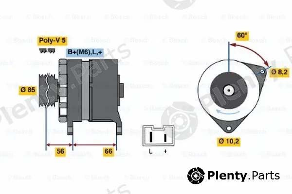Bosch 0986034871 — Alternator