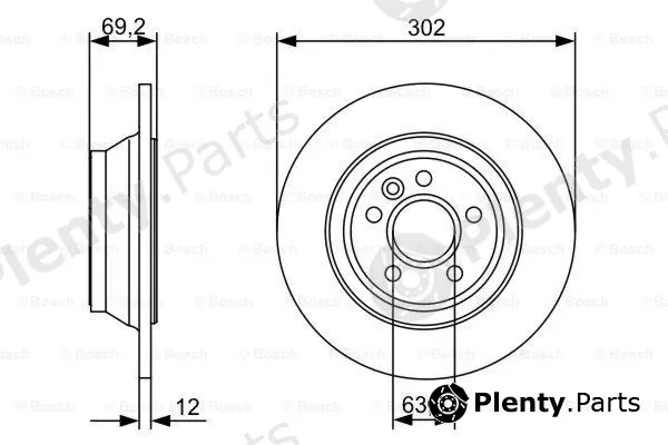 Bosch 0986479396 — Brake Disc