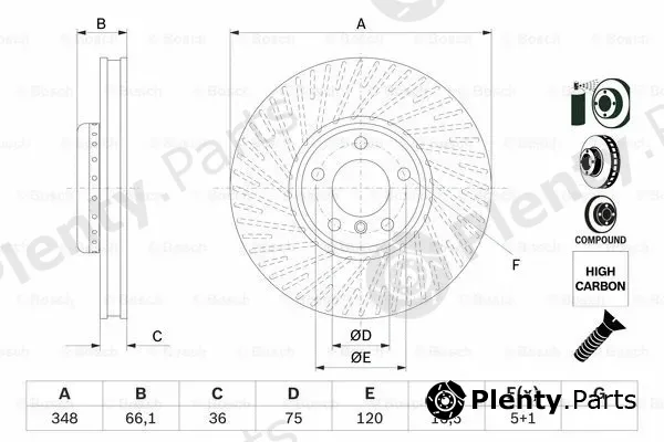 Bosch 0986479E19 — Brake Disc