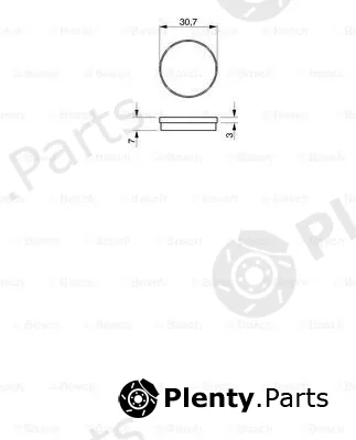 Bosch 0986462850 — Brake Pad Set, disc parking brake