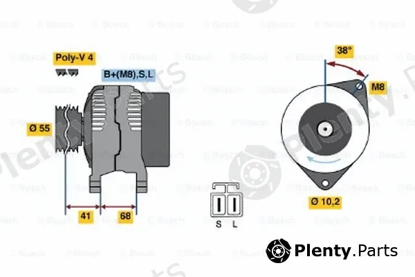 Bosch 0123315017 — Alternator