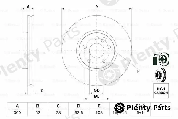 Bosch 0986479261 — Brake Disc