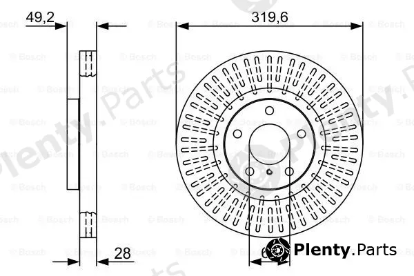 Bosch 0986479V60 — Brake Disc