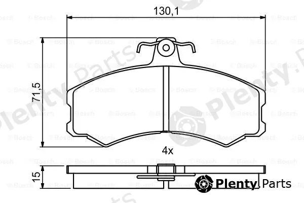 Bosch 0986494866 — Brake Pad Set, disc brake