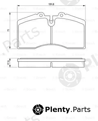 Bosch 0986424119 — Brake Pad Set, disc brake