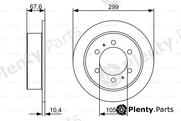 Bosch 0986478999 — Brake Disc
