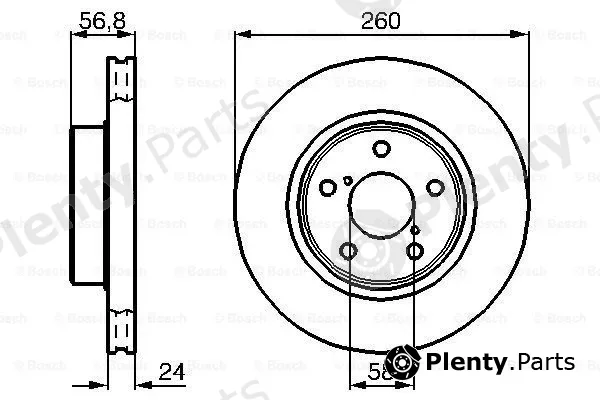 Bosch 0986478293 — Brake Disc