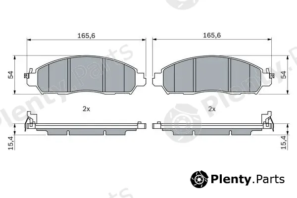 Bosch 0986424973 — Brake Pad Set, disc brake