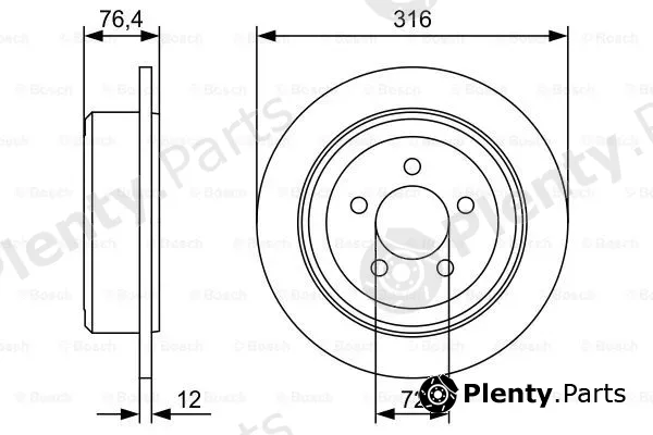Bosch 0986479W22 — Brake Disc
