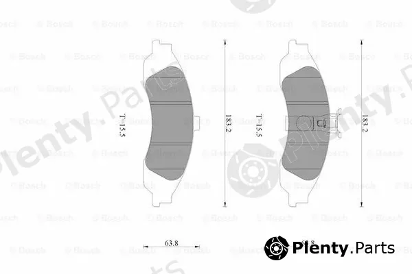 Bosch 0986AB9073 — Brake Pad Set, disc brake