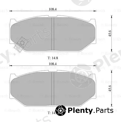 Bosch 0986AB1448 — Brake Pad Set, disc brake