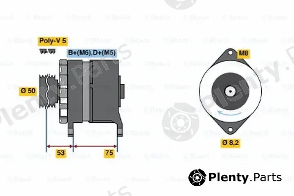 Bosch 0120488201 — Alternator