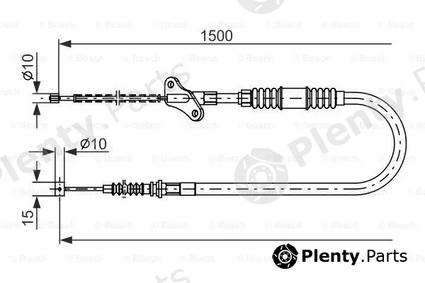 Bosch 1987482171 — Cable Pull, parking brake