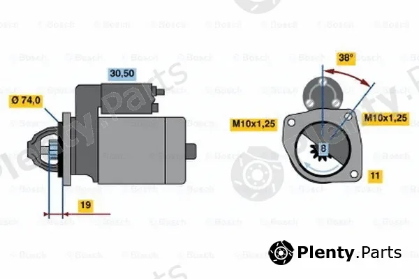 Bosch 0986020731 — Starter
