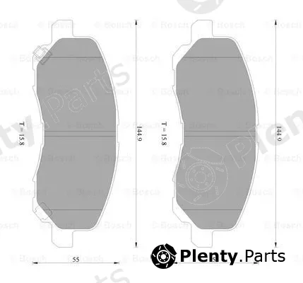 Bosch 0986AB2285 — Brake Pad Set, disc brake