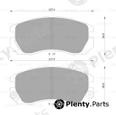 Bosch 0986AB9235 — Brake Pad Set, disc brake
