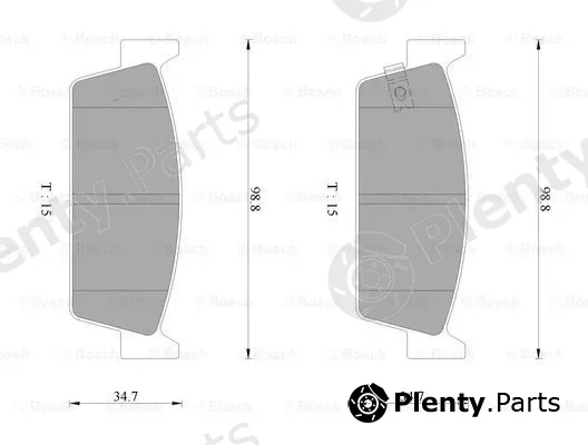 Bosch 0986AB2079 — Brake Pad Set, disc brake