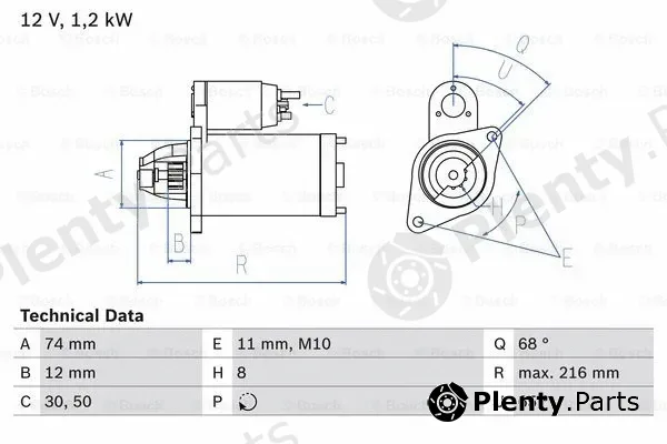 Bosch 0986023550 — Starter