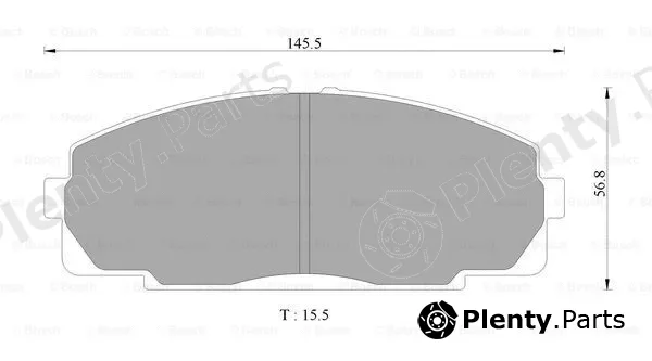 Bosch 0986AB2338 — Brake Pad Set, disc brake