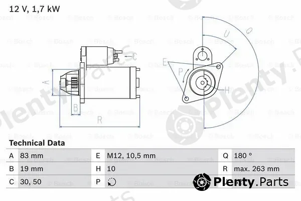 Bosch 0986018210 — Starter