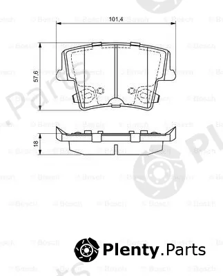 Bosch 0986494678 — Brake Pad Set, disc brake