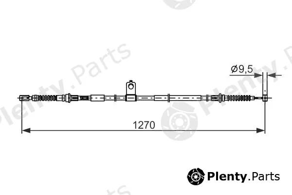 Bosch 1987482898 — Cable Pull, parking brake