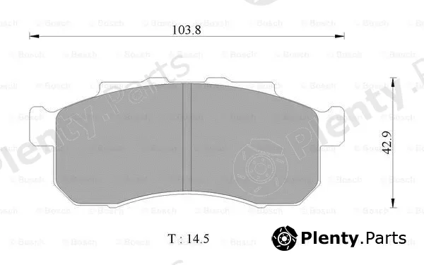 Bosch 0986AB2506 — Brake Pad Set, disc brake