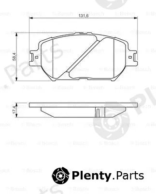 Bosch 0986494418 — Brake Pad Set, disc brake