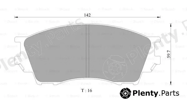 Bosch 0986505650 — Brake Pad Set, disc brake
