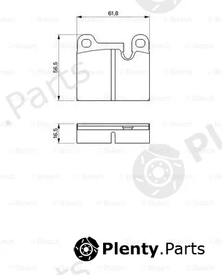 Bosch 0986464671 — Brake Pad Set, disc brake