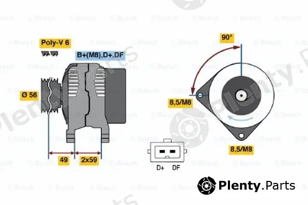 Bosch 0123325005 — Alternator