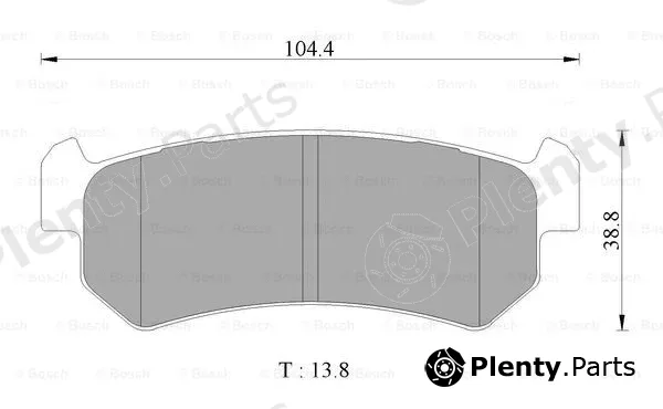 Bosch 0986AB1442 — Brake Pad Set, disc brake
