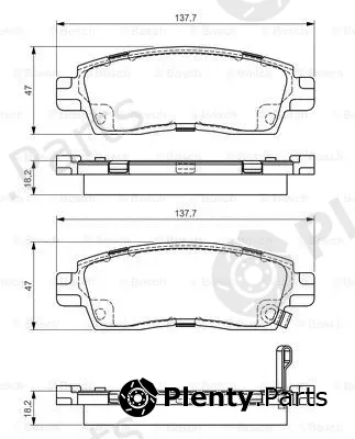 Bosch 0986495164 — Brake Pad Set, disc brake