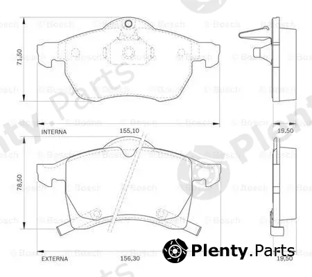 Bosch 0986BB0138 — Brake Pad Set, disc brake