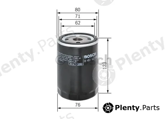 Bosch 0451103086 — Oil Filter