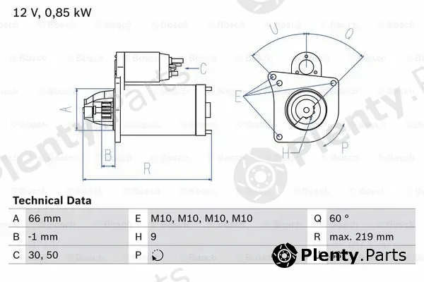 Bosch 0986010310 — Starter
