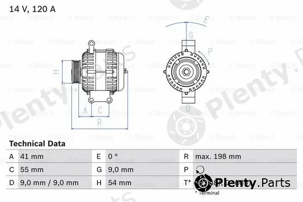 Bosch 0986083320 — Alternator