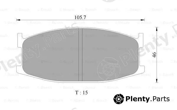 Bosch 0986505716 — Brake Pad Set, disc brake