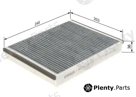 Bosch 1987432598 — Filter, cabin air