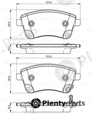 Bosch 0986495307 — Brake Pad Set, disc brake