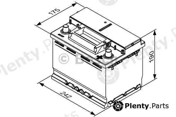 Bosch 0092S4E051 — Starter Battery S4E EFB