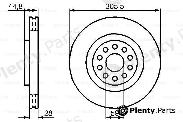 Bosch 0986478963 — Brake Disc