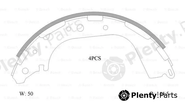 Bosch 0986AB0048 — Brake Shoe Set