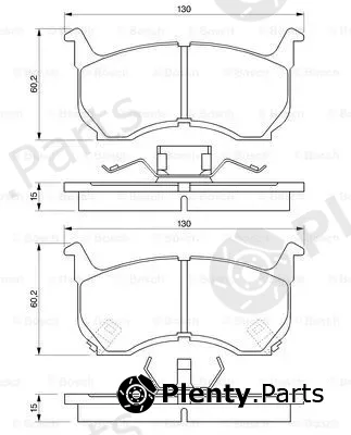 Bosch 0986490410 — Brake Pad Set, disc brake
