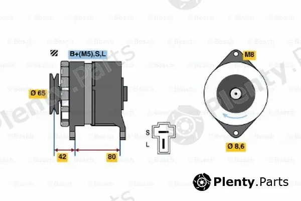 Bosch 0986033471 — Alternator