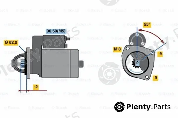Bosch 0001108162 — Starter