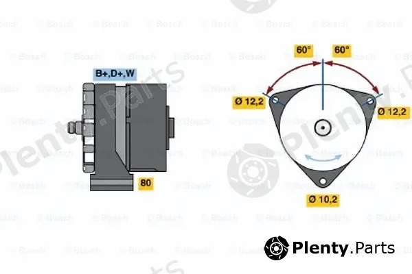 Bosch 0986033570 — Alternator